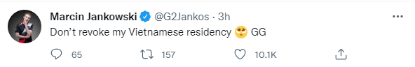 Thậm chí Jankos còn nài nỉ đừng tước quốc tịch Việt Nam của anh chàng