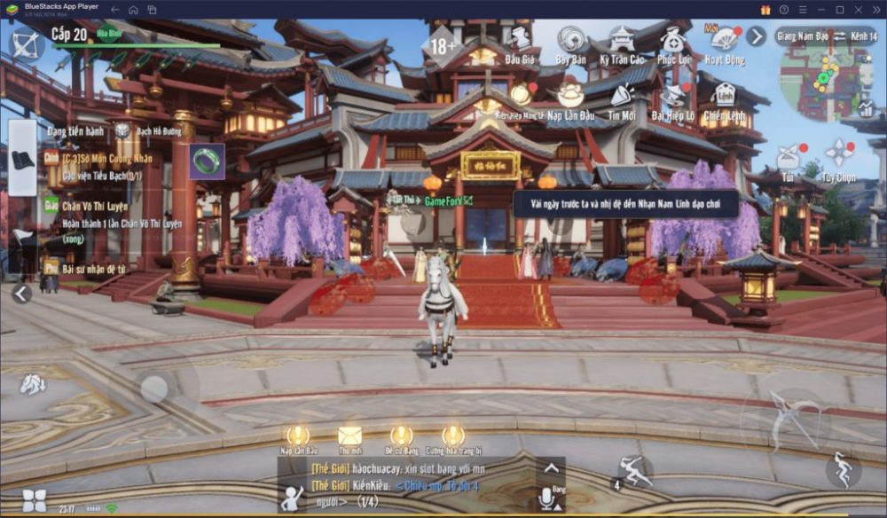 Giao diện của trò chơi.