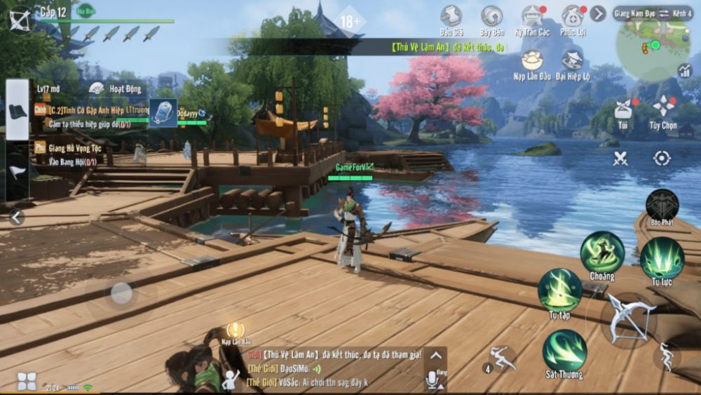 Hiệu ứng hình ảnh trong trò chơi.