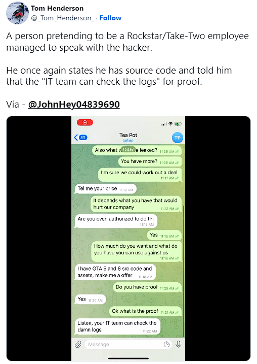 Leaker Grand Theft Auto 6 yêu cầu ‘đàm phán một thỏa thuận’, cấp cao Rockstar phải vào cuộc game4v gta 6 2 1663565126 56
