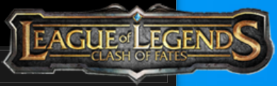 Logo những ngày đầu của LMHT - League of Legends: Clash of Fates.