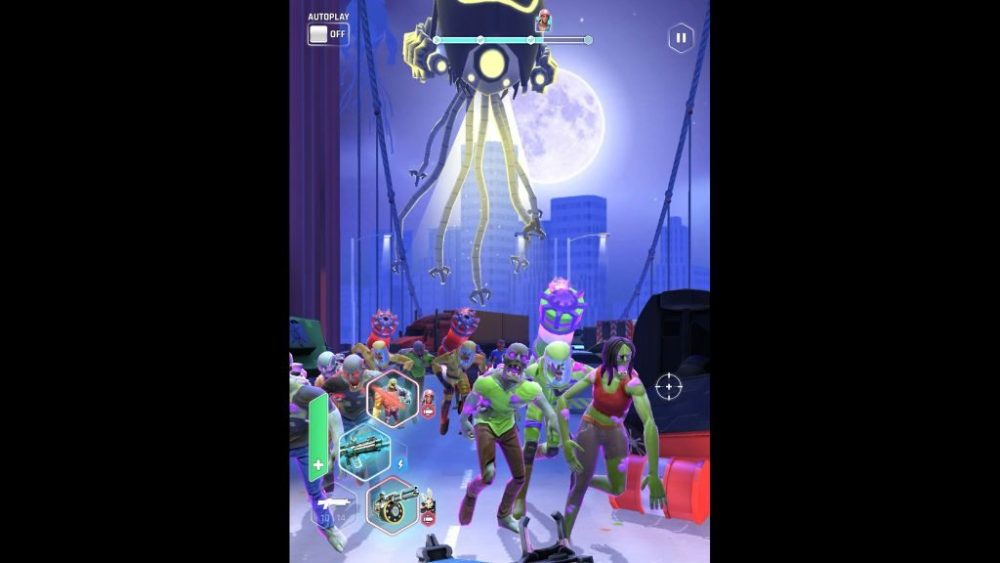 Zombie Horde có nhạc nền cực kỳ sôi động với tiết tấu nhanh giúp người chơi tăng sự hào hứng trước khi bắt đầu những trận chiến kịch tính