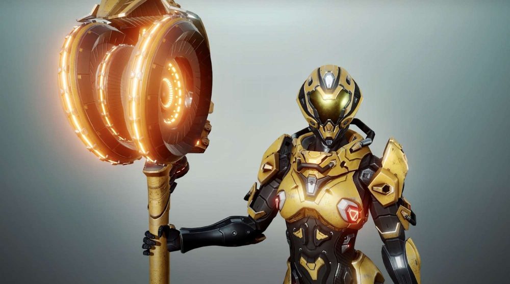 Lớp nhân vật Warlock cầm trượng.