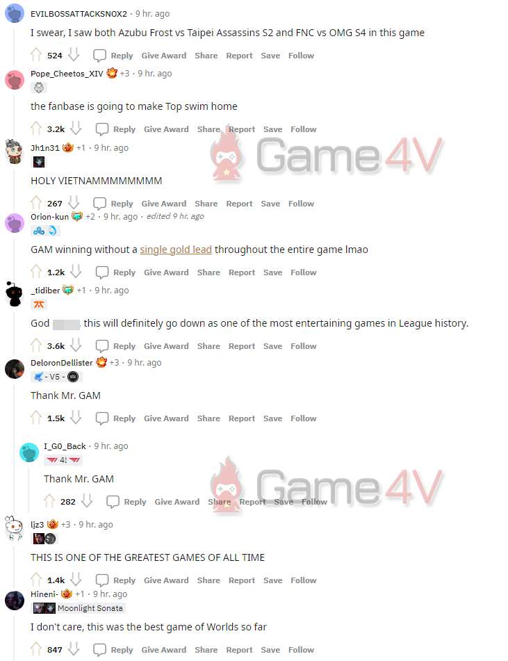 CKTG 2022: Đánh bại TES, GAM trở thành tâm điểm của fan LMHT quốc tế gam 08 1665900309 80