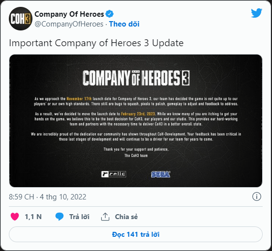 Company of Heroes 3