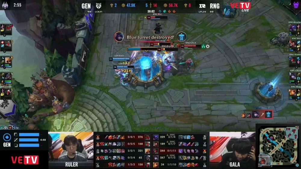 GEN để thua áp đảo trong trận đấu đầu tiên tại CKTG 2022.