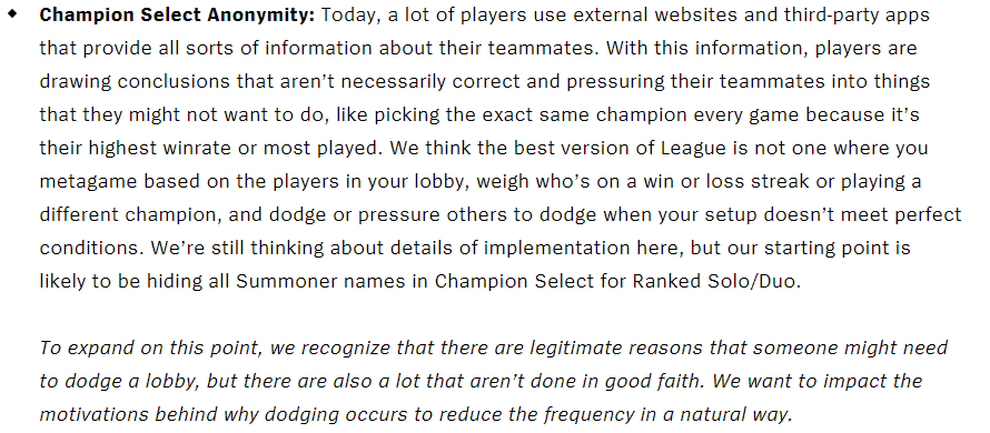 LMHT: Riot nghiêm khắc ngăn chặn người chơi thoát khỏi giai đoạn Cấm/Chọn ở Tiền Mùa Giải 2023 hc3acnh e1baa3nh 2022 10 03 235112528 1664815873 16