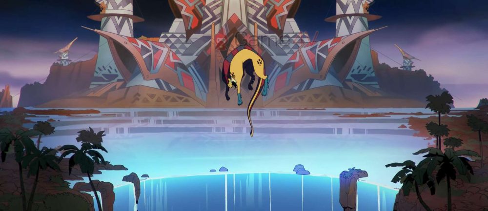 Thợ săn của Nazumah đã hất tung con quái vật trong phim ngắn.