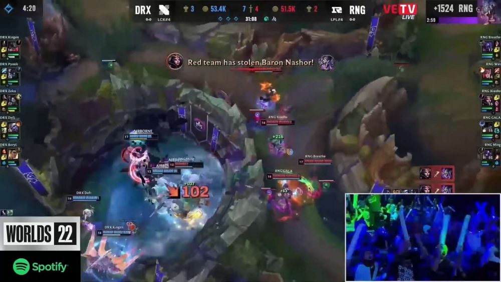 Xiaohu cướp Baron thành công với bộ kỹ năng cơ bản của LeBlanc.