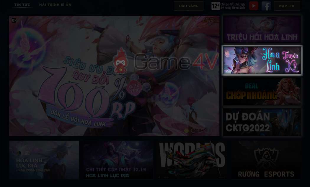 Sự kiện Hoa Linh Truyền Kỳ trong client.