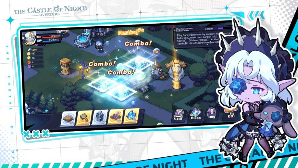 The Castle of Night Overture sở hữu một nền đồ họa đậm chất anime.