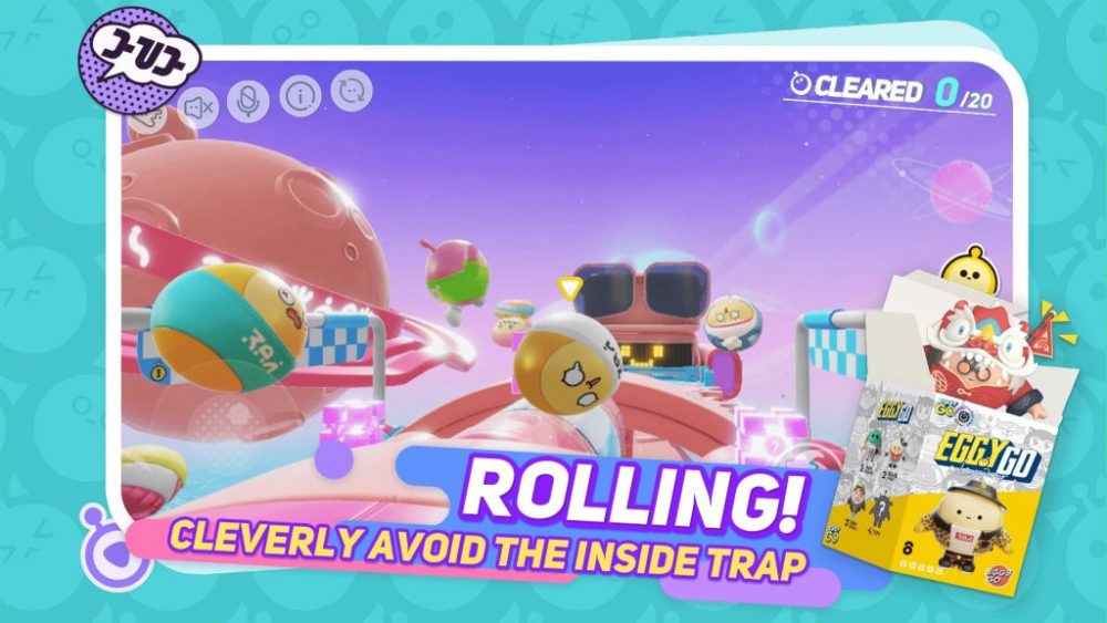 Đồ họa ngộ ngĩnh cùng tạo hình nhân vật như những quả trứng của Eggy Go.