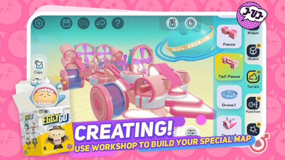 Người chơi cũng có thể tự thiết kế bản đồ thi đấu cho riêng mình.