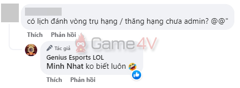 Admin fanpage GE cho biết đội tuyển vẫn chưa nhận được thông tin từ ban tổ chức.