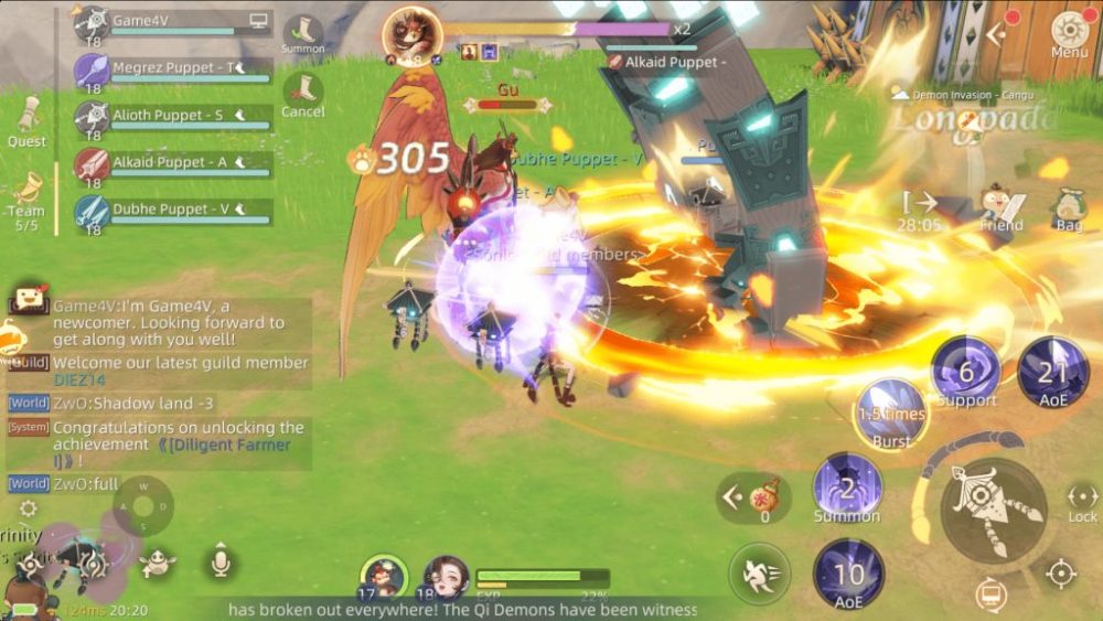 Hiệu ứng hình ảnh trong Oath of Peak.