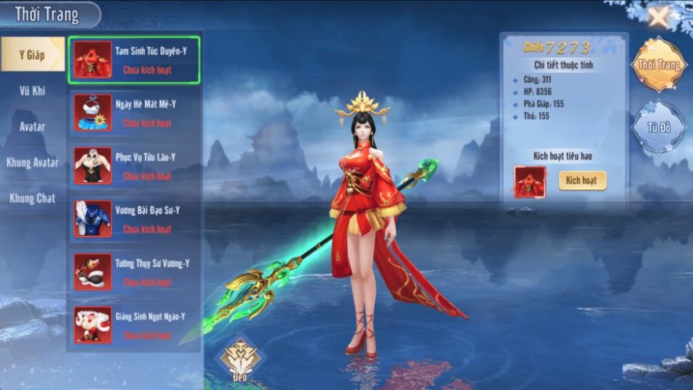 Hệ thống trang phục.