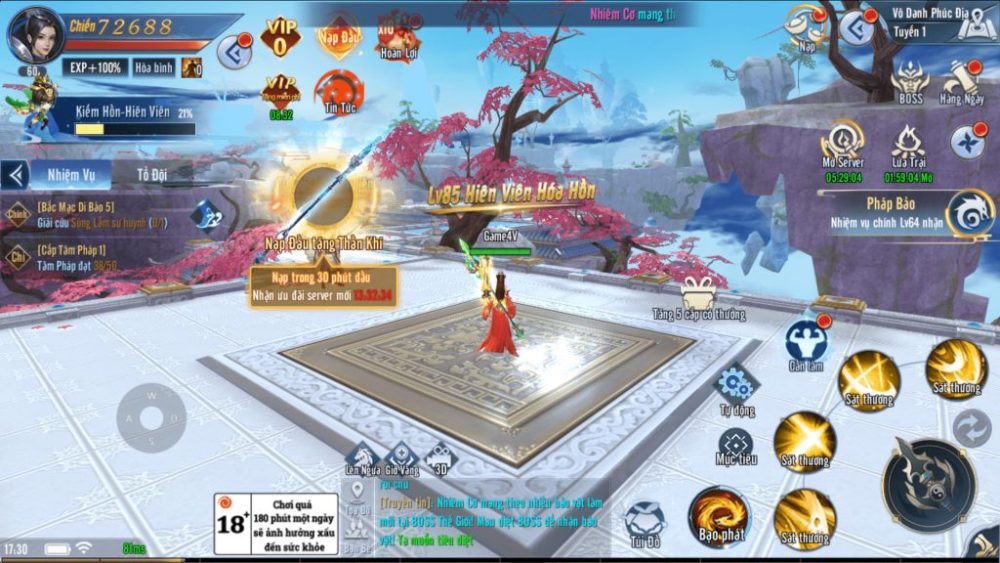 Đồ họa của Thiên Kiếm Chi Vân.