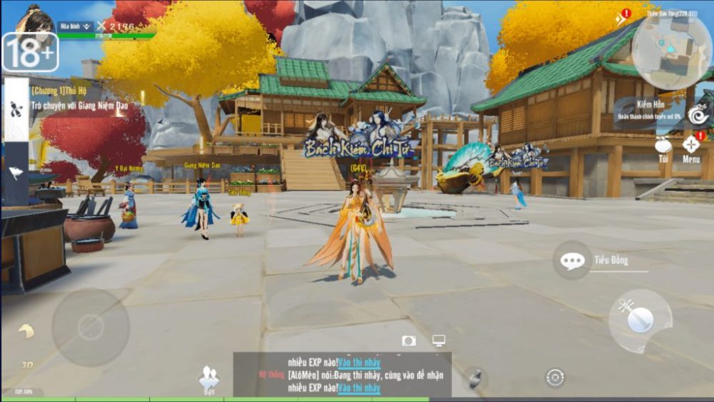 Giao diện của Bách Kiếm Dạ Hành.