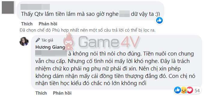 Cựu streamer cho biết cô "không dám nhận mấy cái đồng tiền thượng đẳng" nên có lẽ cô sẽ tự mình nuôi con trong thời gian tới.