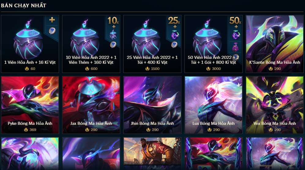 Chuyển RP về tỉ lệ của Riot Games đồng nghĩa với việc mức giá cho các vật phẩm trong LMHT sẽ cao hơn trước rất nhiều.