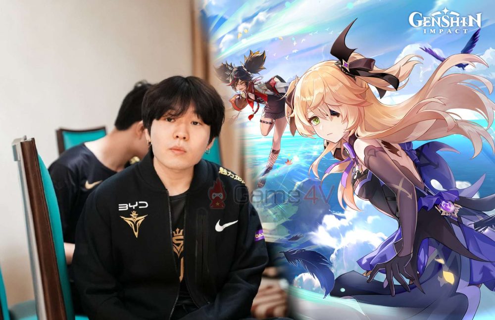 V5 Rookie đang tập chơi Genshin Impact để... chuẩn bị tranh giành chiếc cúp vô địch CKTG thứ 2 của mình.