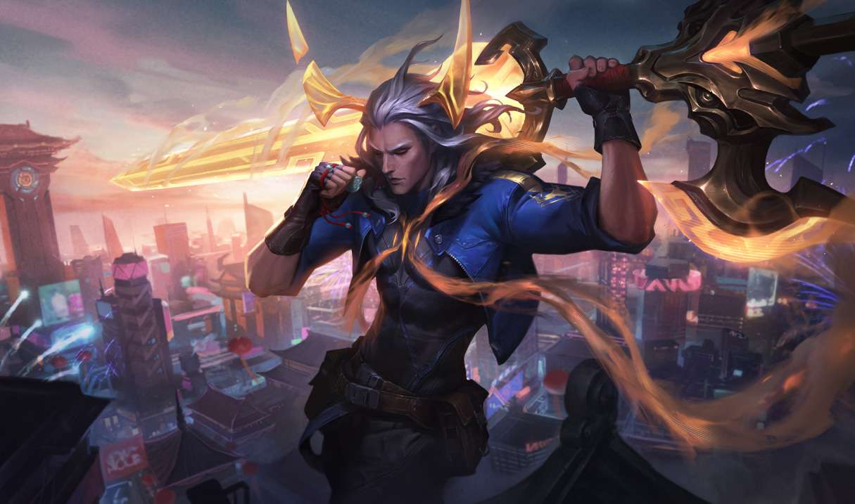 Viego Niên Thú Nguyên Đán là một trong hai trang phục Di Sản của Hắc Diệt Đế Vương.