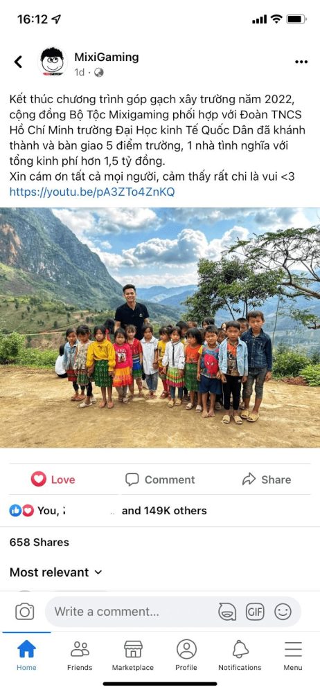 Độ Mixi vui mừng tổng kết dự án từ thiện năm 2022 với kinh phí 1,5 tỷ đồng do mixi 1669896283 44
