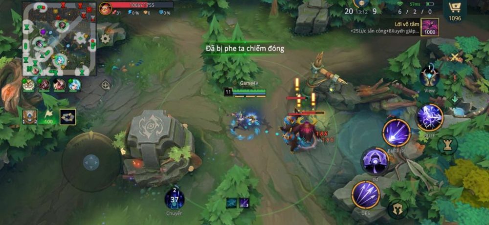 Đồ họa ở bản đồ thi đấu của AutoChess Moba.