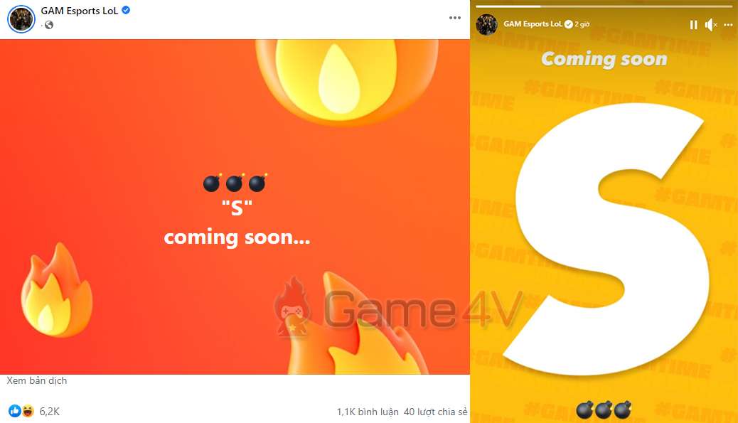 Đội tuyển đăng bài với biểu tượng quả bom như ám chỉ “hợp đồng bom tấn” với nhân tố “S”, trên story cũng được đội tuyển này cập nhật.
