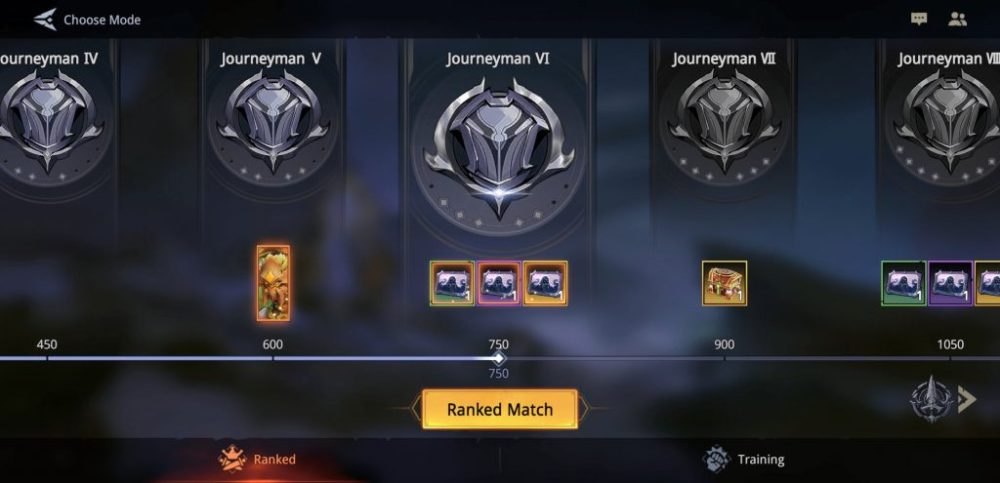 Chế độ xếp hạng.