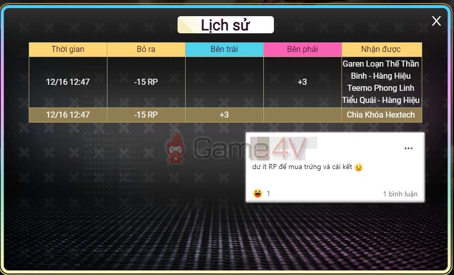 Một người chơi chỉ tốn 30 RP để bỏ túi 2 trang phục Hàng Hiệu của Teemo và Garen.