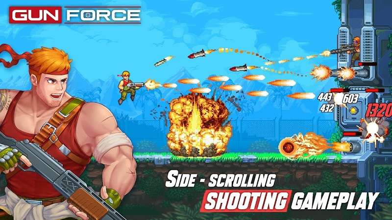 Gun Force: Action Shooting hiện đang thử nghiệm.