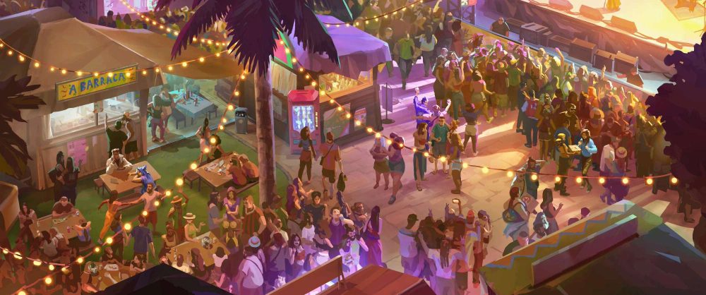 Raze tặng quà cho Killjoy (bên phải), cả 2 kết thúc với bức ảnh hôn nhau và chiếc mũ Raze tặng nằm trên đùi Killjoy.