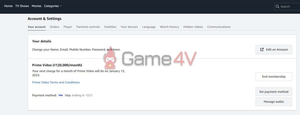Chọn "End membership".