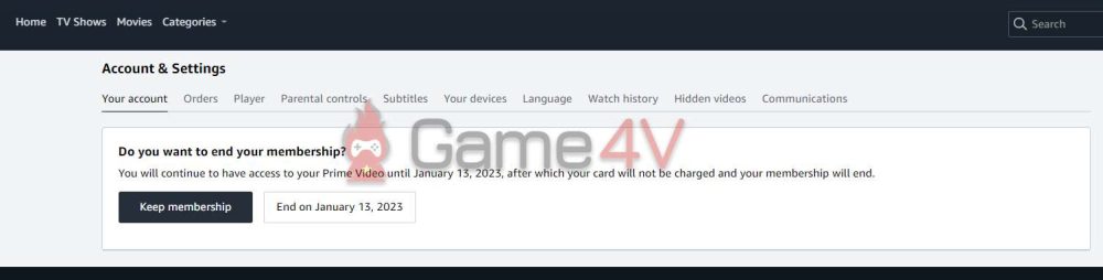 Chọn "End on January 13, 2023" (ngày có thể thay đổi tùy theo ngày người chơi đăng ký).
