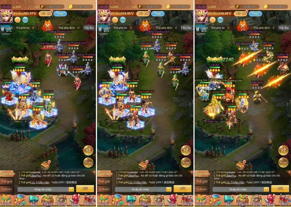 Game hấp dẫn người chơi nhờ hệ thống tính năng chiến thuật phong phú.