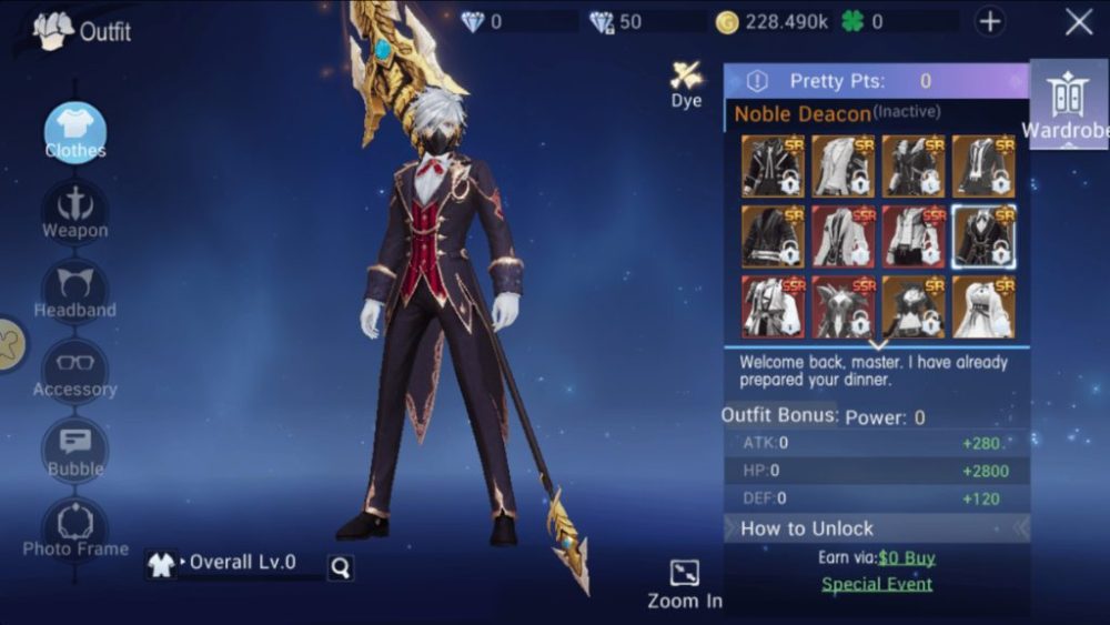 Tính năng phục trang.