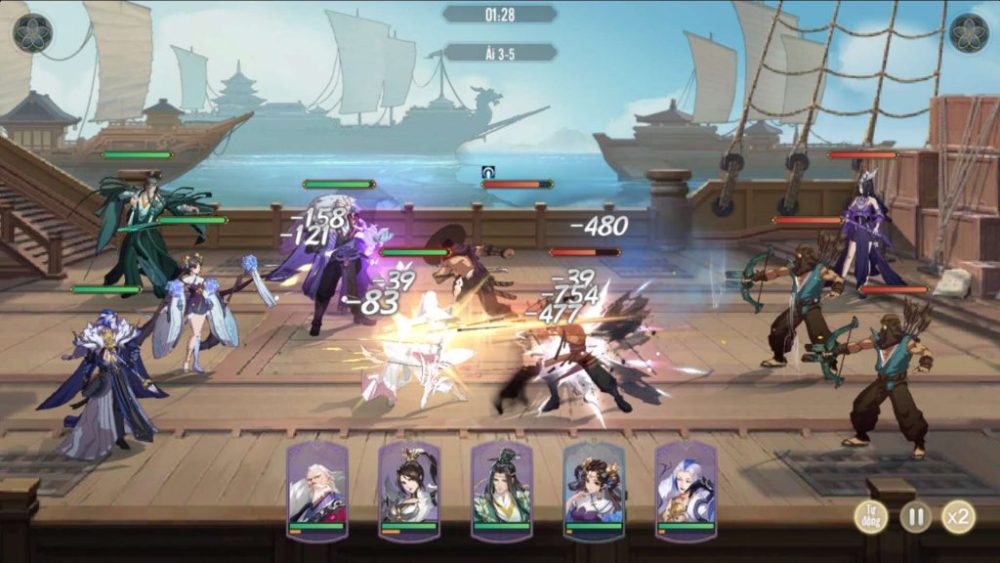 Hiệu ứng hình ảnh trong trận đấu.