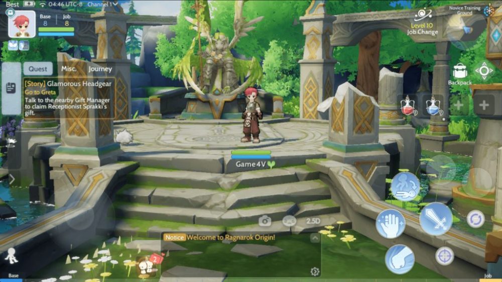 Giao diện của Ragnarok Origin.