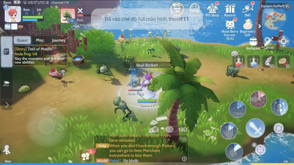 Cơ chế chiến đấu dễ làm quen của Ragnarok Origin.