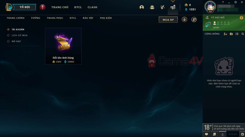 Client LMHT của máy chủ Riot: Có nhiều tính năng mới hấp dẫn và vật phẩm giúp người chơi ‘thay tên đổi họ’ lol 09 1672955397 70