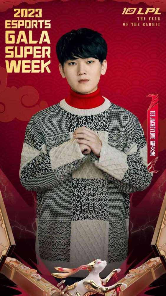 Một trong những tuyển thủ nổi tiếng nhất LPL - TES JackeyLove chúc mừng năm mới.