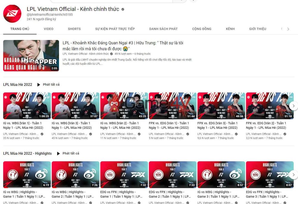 Trên kênh YouTube và fanpage Facebook của LPL Vietnam Official đã không có cập nhật gì suốt nhiều tháng vừa qua.