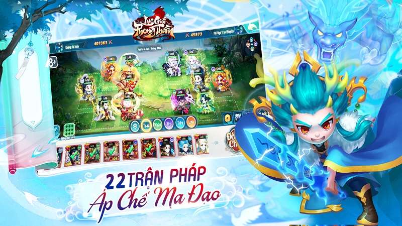 Game có đa dạng trận pháp biến hoá khôn lường.
