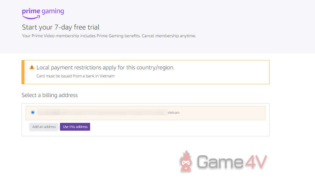 Ấn "Use this address" một lần nữa.