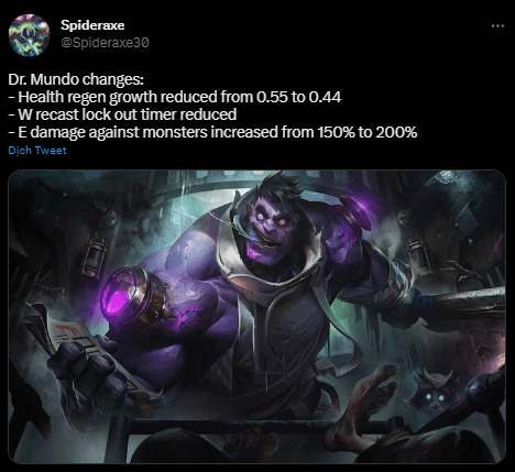 LMHT: Riot bất ngờ bổ sung buff cho Dr.Mundo Rừng ở phiên bản 13.6 hc3acnh e1baa3nh 2023 03 18 235209218 1679158329 75