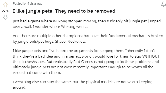 LMHT: Người chơi cho rằng nên loại bỏ Linh Thú Đi Rừng vì lỗi game hc3acnh e1baa3nh 2023 03 23 182432673 1679570672 17