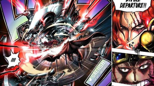 Quá ‘nhọ’ cho Kid, cứ tưởng gặp Shanks để trả thù ai dè bị đánh cho không thể gượng dậy kid shanks 1 game4v 1679968427 75