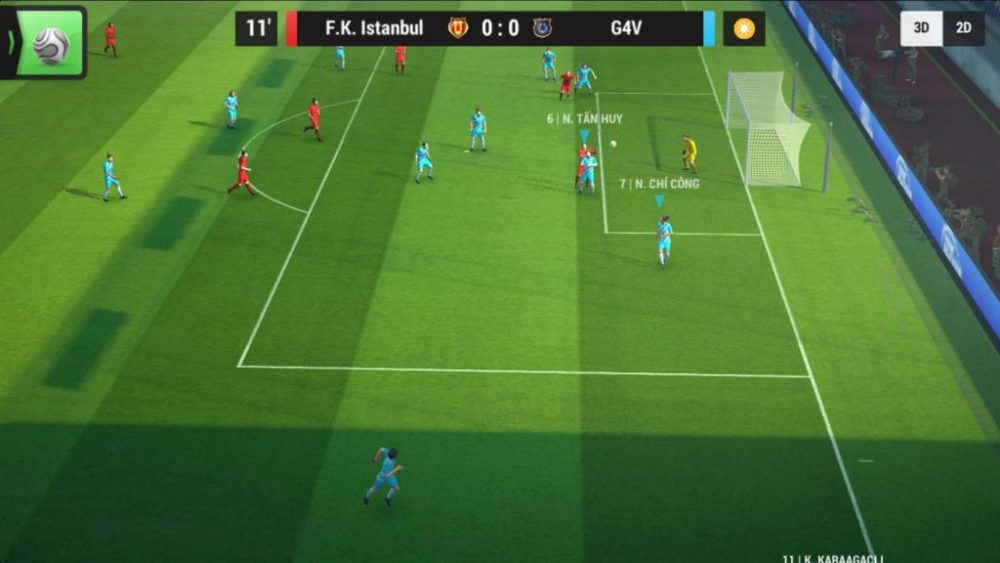 Các tình huống nguy hiểm của trận đấu đều sẽ được thể hiện dưới dạng 3D.