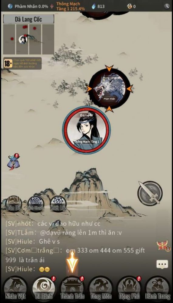 Chiến đấu trong Nhất Niệm Tiêu Dao.